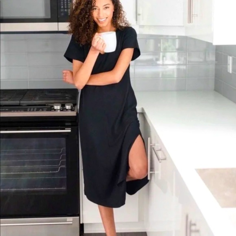 Smash + Tess Sunday Midi Dress in Black